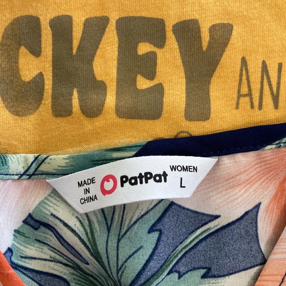 PatPat Tropical Floral Midi Dress - Navy and Peach - Picture 7 of 7